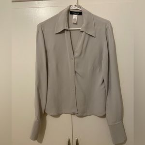 Jones New York Silk Long Sleeved Blouse